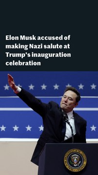 Elon Musk accused of making Nazi salute at Trump's inauguration celebration