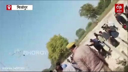 मिर्जापुर सीमांचल एक्सप्रेस ट्रेन के पहिए से निकलने लगा अचानक धुआं, यात्रियों में मची अफरा-तफरी