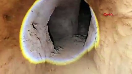 Saman balyalarıyla kamufle etmiş... 36 metrelik tünelde suçüstü yakalandı