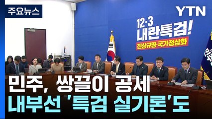 민주, 특검·난동 쌍끌이 공세...내부선 '특검 실기론'도 / YTN