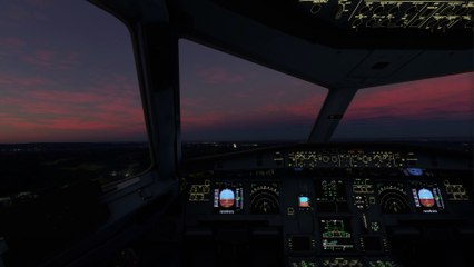 Beautiful landing Transavia France A320neo at Melbourne International Airport (YMML), Australia