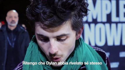 Timothée Chalamet: Dylan mi ha insegnato a sbagliare con la mia testa