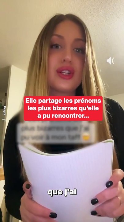 Elle partage les prénoms les plus bizarres qu'elle a pu rencontrer…
