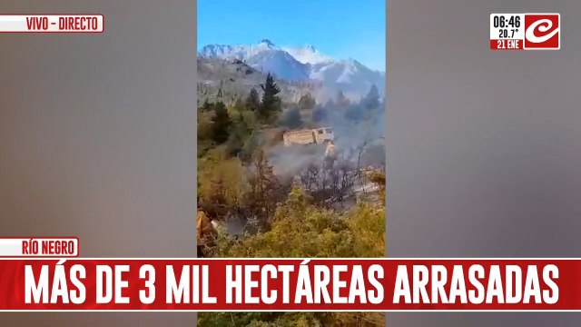 Incendio forestal arrasa con Epuyén y ya son más de tres mil las hectáreas afecadas