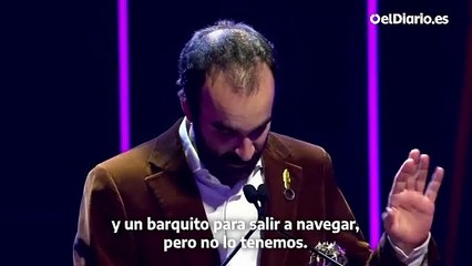 El discurso "orgullosamente charnego" de Eduard Sola: "Si mi abuelo era analfabeto y yo me dedico a escribir es por el progreso"