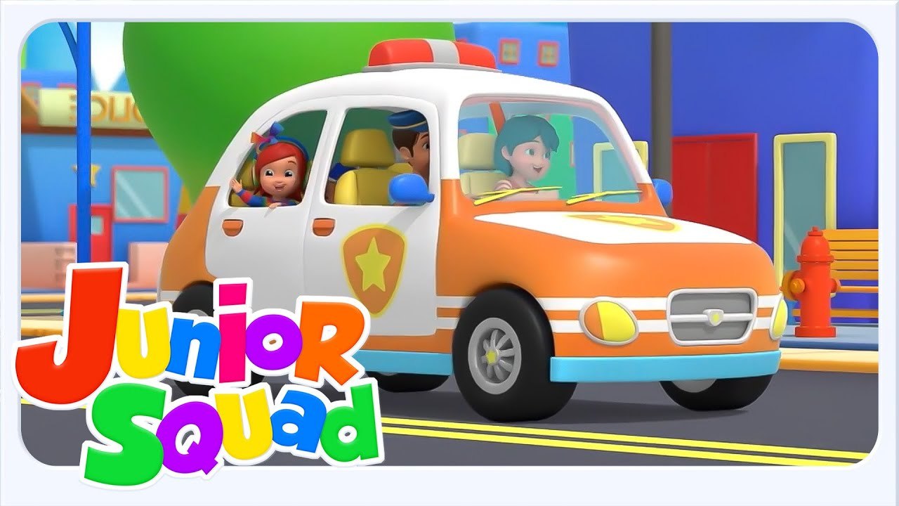 Junior Squad Roues de la Voiture de Police, + Plus Véhicules Chansons et Comptines en Français