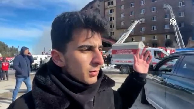 Kartalkaya'daki yangında görgü tanıkları dehşet anlarını anlattı: İnsanlar camlardan atlıyordu, gözümün önünde can verdiler