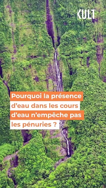 Les cours d'eau ne sont pas à sec, mais La Réunion connaît une pénurie d'eau. Comment l'expliquer ?