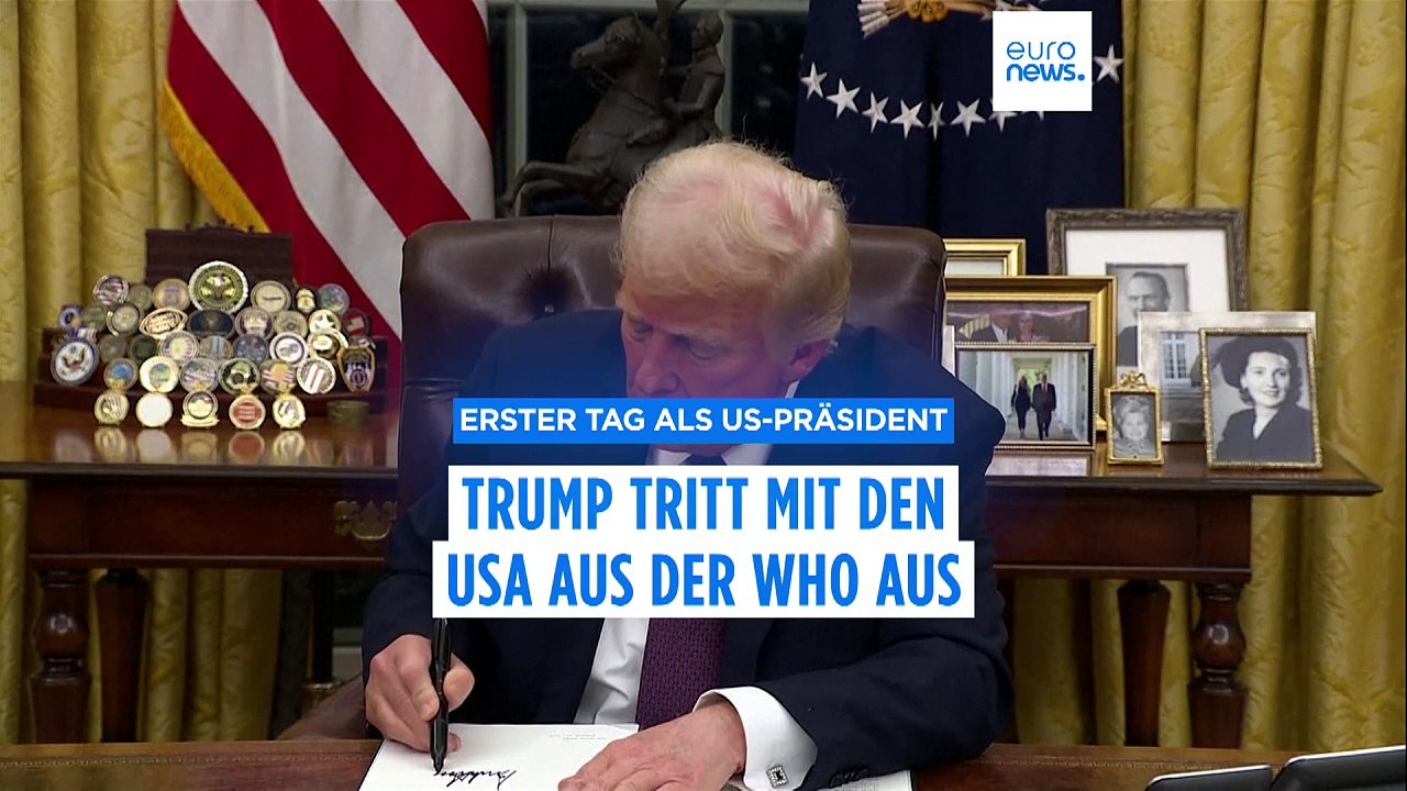 Erster Tag als US-Präsident: Trump tritt mit den USA aus der WHO aus