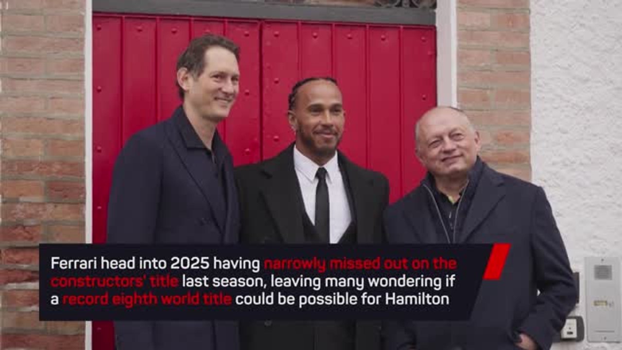 Lewis Hamilton visits Maranello on first day as...
