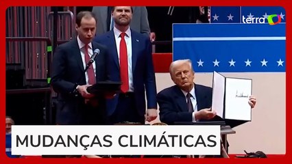 Trump assina decreto para saída dos Estados Unidos do Acordo de Paris