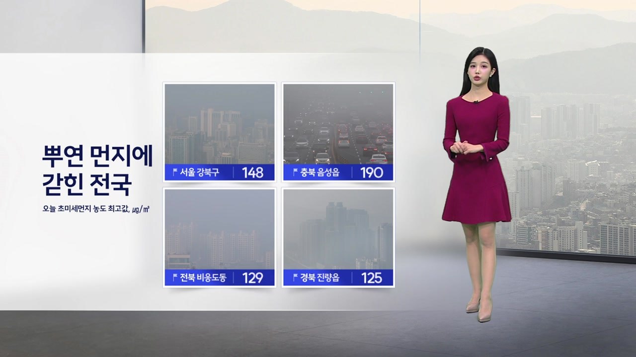 [이슈날씨] 뿌연 먼지에 갇힌 전국 / YTN