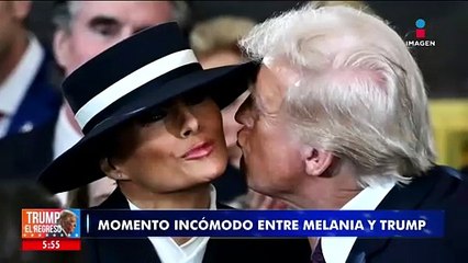 Momento incómodo entre Melania y Donald Trump