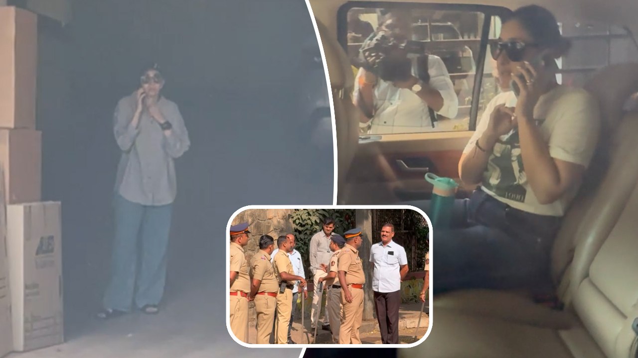 Saif Ali Khan के घर पहुंची Karisma Kapoor, Kareena Kapoor भी कार में बैठी आई नजर