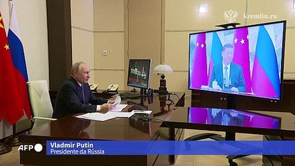 Xi e Putin ressaltam boas relações entre China e Rússia em videoconferência
