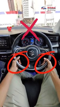 How to Hold Steering Wheel _ Steer Correctly ✅ _ The right way to turn the steering wheel _car(720P_HD)