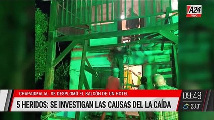 Un derrumbe de balcón en Chapadmalal dejó a cinco jóvenes heridos