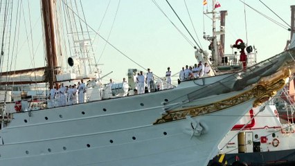 La llegada de la Princesa Leonor a Gran Canaria antes de partir a América