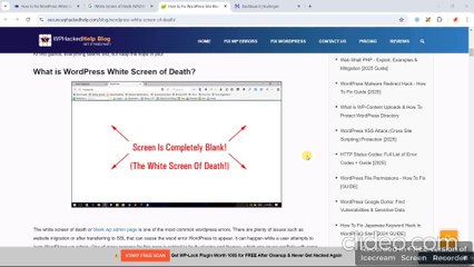 Solve WordPress White Screen of Death (WSOD)  Complete Fix Guide for 2025