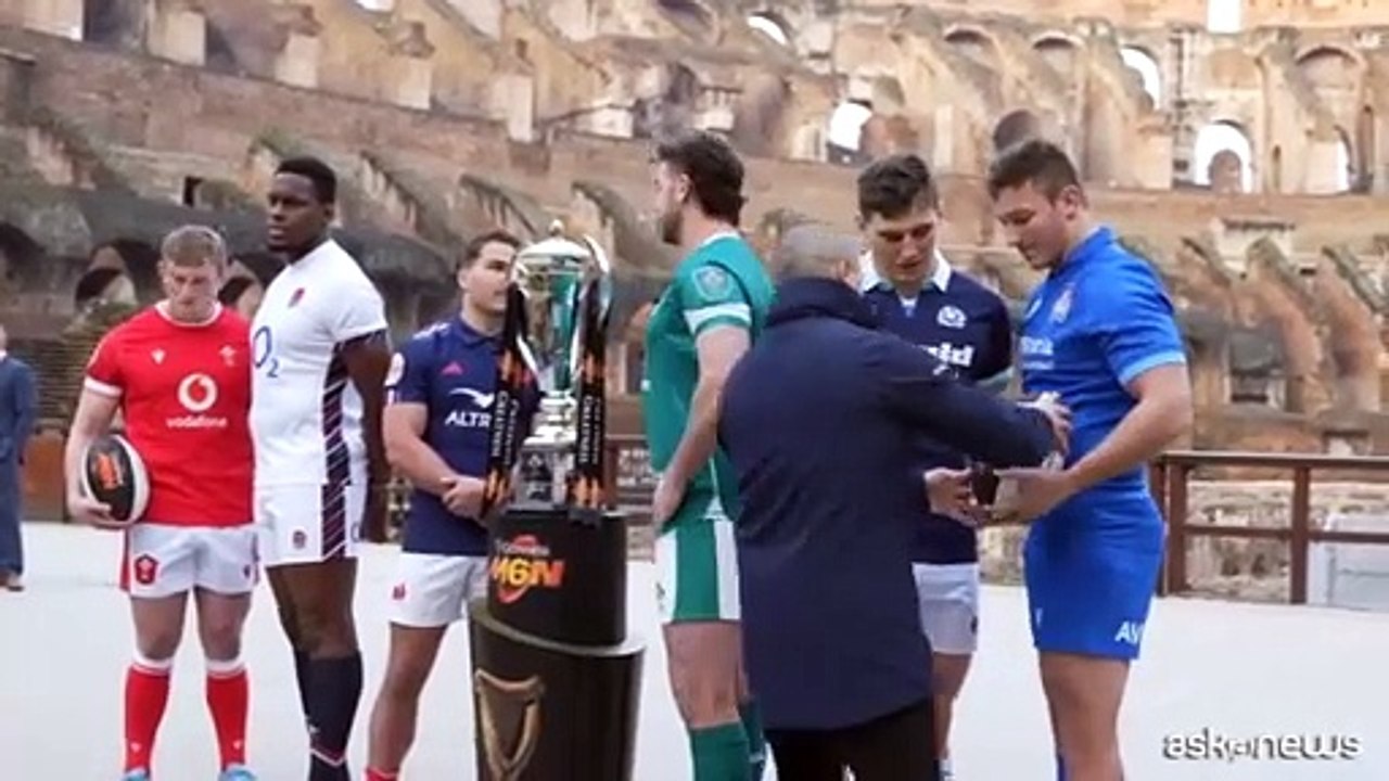 Rugby, suggestiva presentazione del Guinness Sei Nazioni al Colosseo