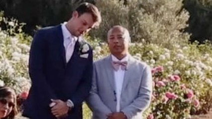 Uncle officiant pranks niece and "threatens" husband-to-be at the altar