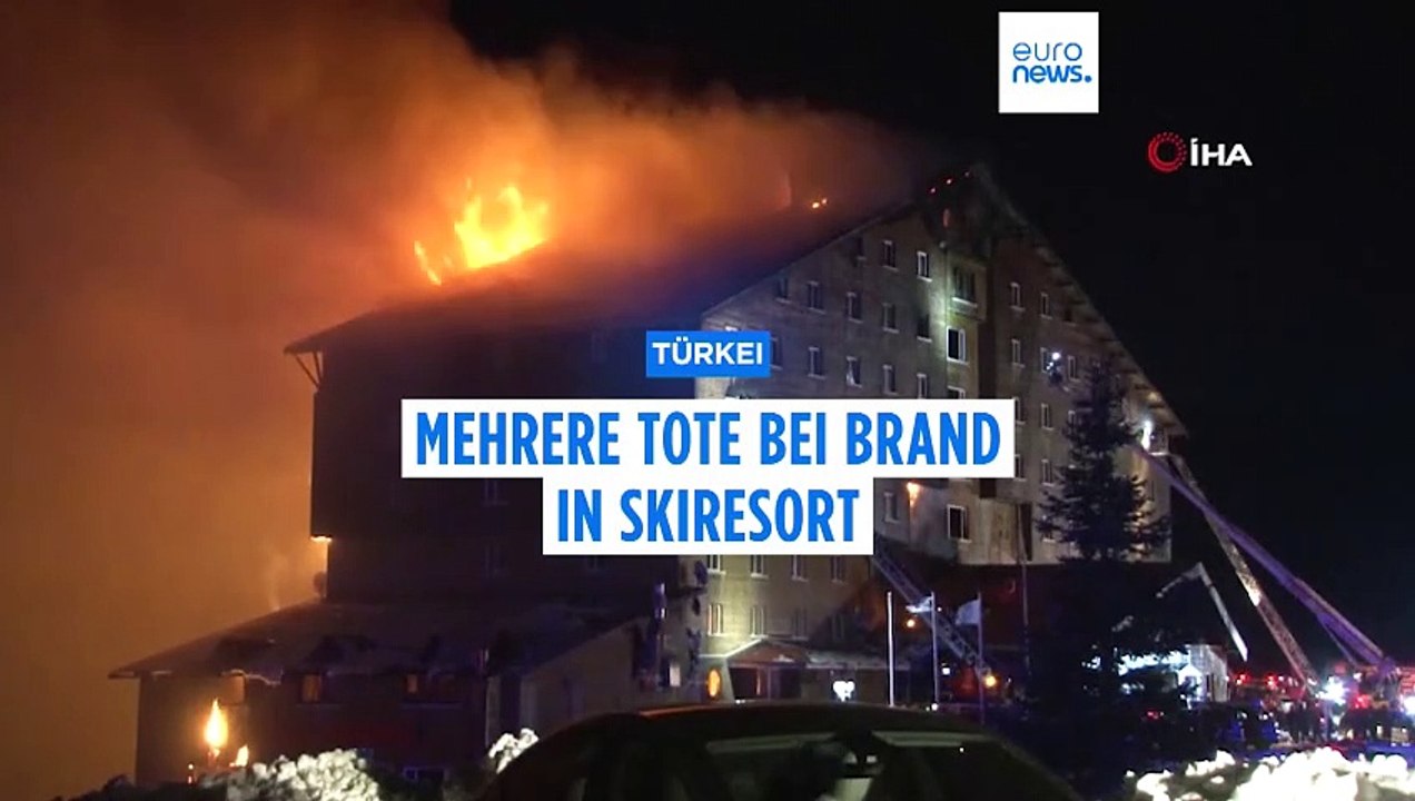 66 Todesopfer, 51 Verletzte: Brand im türkischen Skigebiet Kartalkaya