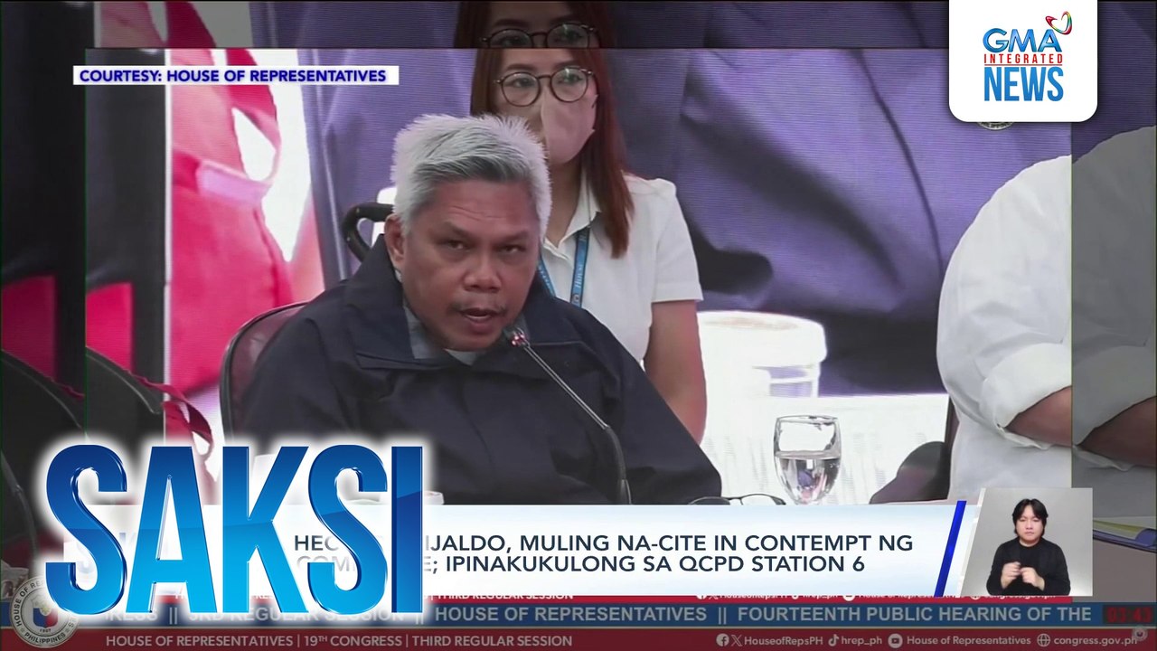 PCol. Hector Grijaldo, muling na-cite in contempt ng quad committee; ipinakukulong sa QCPD Station 6 | Saksi