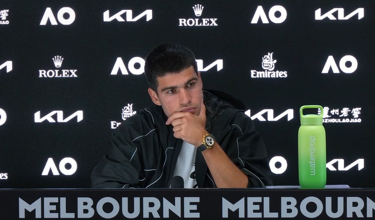 Tennis - Australian Open 2025 - Carlos Alcaraz : "When Novak is playing at this level, it's really difficult to find the way"