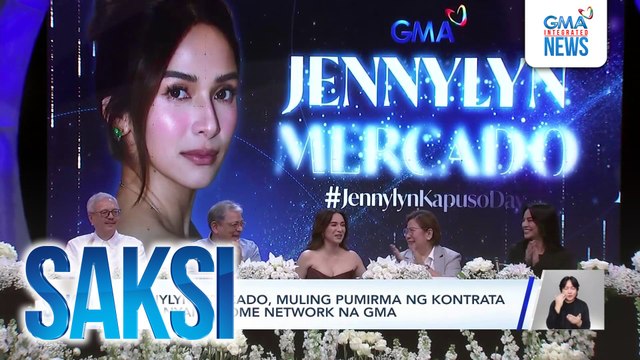 Jennylyn Mercado, muling pumirma ng kontrata sa kanyang home network na GMA | Saksi