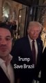 Marçal encontra Trump e faz pedido: 'Salve o Brasil'
