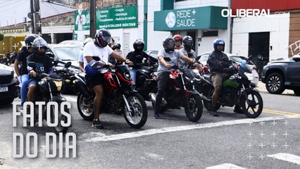 Motociclistas comentam sobre a importância de usar o capacete no trânsito de Belém