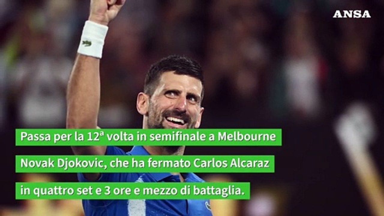 Autralian Open, Djokovic domina e va in semifinale