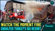 Turkey Ski Resort Fire: Deadly Fire Engulfs Hotel, Claims 66 Lives Amid Desperate Escape Attempts