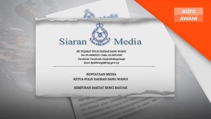 Polis sahkan terima notis 'tidak lengkap'