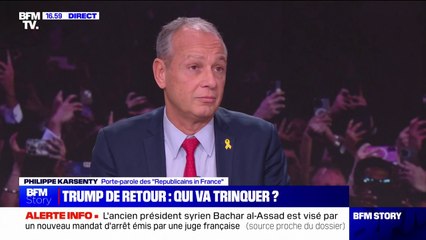 "Moi j'aimerais bien avoir un président qui dise: 'La France en premier'": Philippe Karsenty, porte-parole des "Republicans in France", réagit à l'investiture de Donald Trump