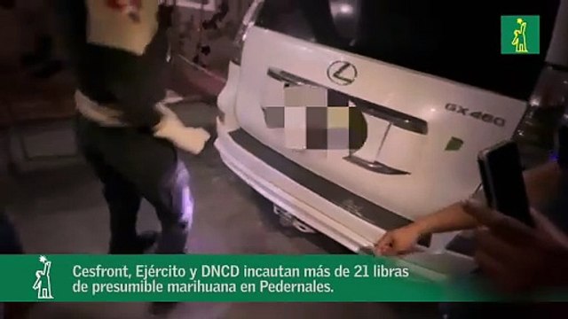 Cesfront, Ejército y DNCD incautan más de 21 libras de presumible marihuana en Pedernales