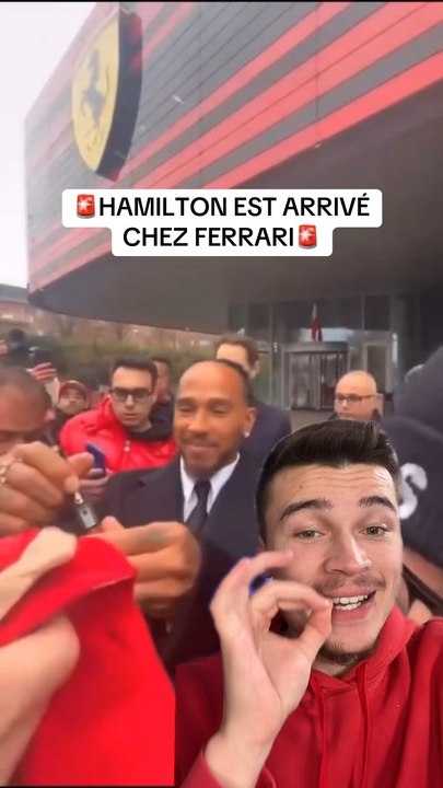 Hamilton est arrive chez ferrari j 🤩🏎️
