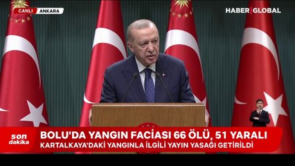 Cumhurbaşkanı Erdoğan: 1 günlük milli yas ilan edildi