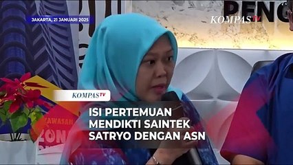Neni Herlina Beberkan Isi Pertemuan Mendikti Saintek Satryo dengan Pegawai ASN