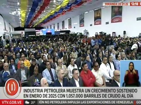 Industria petrolera registra producción de 1 millón 57 mil barriles de crudo al día en enero