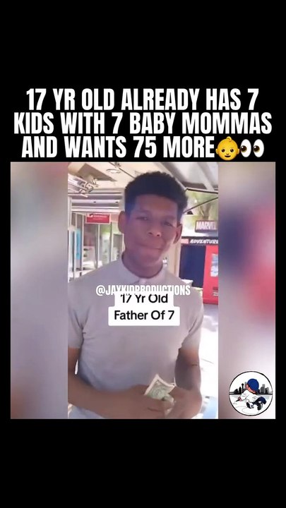 Un garçon de 17 ans a 7 enfants avec 7 mères et promet d'avoir 75 enfants avant sa mort (VIDEO)