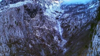 📍Pamje fantaskike😱Theth, ballkoni,malet  me❄️ janar 2025🇦🇱🏔️#albania #aerialphotography #shqip