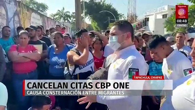 Migrantes en Tapachula enfrentan incertidumbre tras cancelación de citas del CBP One