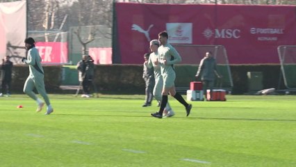AC Milan train ahead of UCL clash with Girona