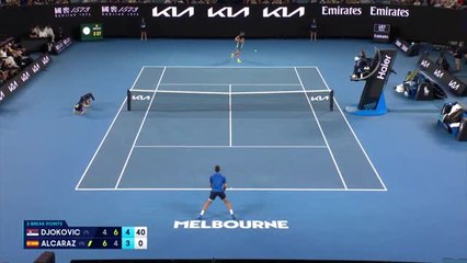Open d'Australie - Les deux points exceptionnels de Djokovic face à Alcaraz, qui ont fait basculer le 3e set