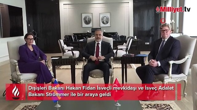 Dışişleri Bakanı Hakan Fidan İsveçli heyetle bir araya geldi