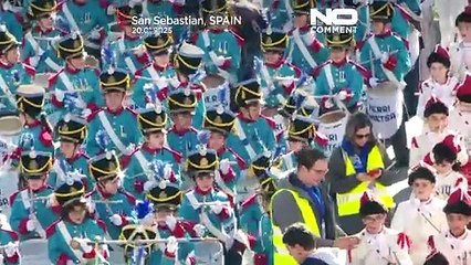 More than 28,000 participate in Tamborrada festival in San Sebastian