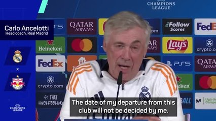Ancelotti will 'never' decide his own Madrid departure