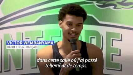 NBA: de retour à Paris, Wemby veut "rendre au public français"