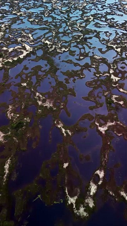 Chuvas criam 'piscinas naturais' nas dunas da praia da Joaquina, em Florianópolis